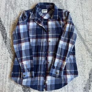 VANS Long Sleeve Button Down Flannel Plaid Mens Size M
